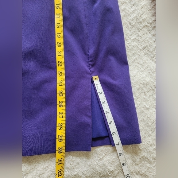 Guess Gorgoeus Strapless Bright Jewel Violet Deep V Plunge Dress - Picture 10 of 10